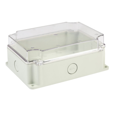 ProtechT WPE19T IP65 Waterproof Plastic Enclosure with Transparent Lid