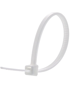 250mm Length 3.2mm width Nylon Cable Tie Tag White