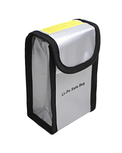 100x75x115mm Lithium Polymer Battery Fire and Water Resistant LiPo Li-ion Protection Bag Silver