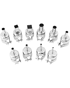 10pcs Hot air Gun Desoldering station Nozzles Kit for 850 852 858 and 878 Series Round Square