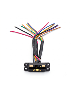 10-Pin 5A High Current Magnetic Pogo Pin Connector Set Male & Female 15cm Cable