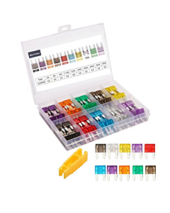 120PCS Small Car Fuse Clippers Kit (2A/3A/5A/7.5A/10A/15A/20A/25A/30A/35A)
