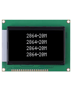 128 x 64 Dots Graphics Black LCD Display ST7920 SPI