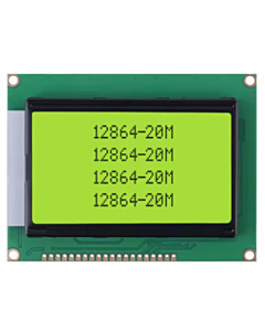 128 x 64 Dots Graphics Yellow Green LCD Display ST7920 SPI
