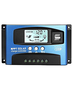 12V/24V 30A MPPT Solar Charge Controller Intelligent Digital LCD Battery Charger Dual USB Output