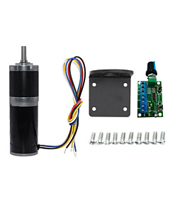 12V 100RPM Planetary Gear Brushless DC Motor With Controller and Bracket