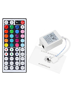 12V DC RGB  LED Light Strip Driver IR Remote Controller 44 Keys