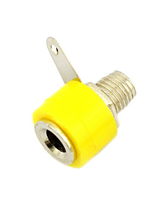 Banana Socket 4mm Jack for Banana Plug Terminal Connector - Yellow