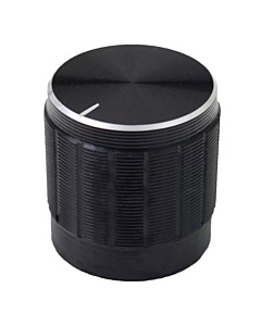 15mm Knurled Shaft Potentiometer Knob Rotary Switch Cap Black Colour
