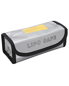 185x75x60mm Lithium Polymer Battery Fire and Water Resistant LiPo Li-ion Protection Bag Silver