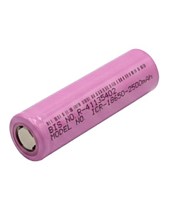 18650 Li Ion 2500 mAh Lithium Battery Cell Rechargable
