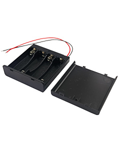 4 x 1.5V AA Cell Battery Case Holder Socket with On Off Switch