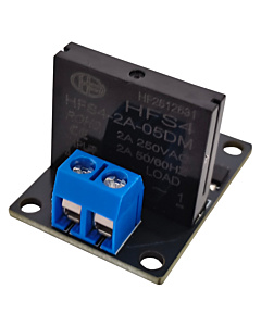 1 Channel 5V Solid State Relay (SSR) Module - 250V 2A Output - High Level Trigger with Resistive Fuse