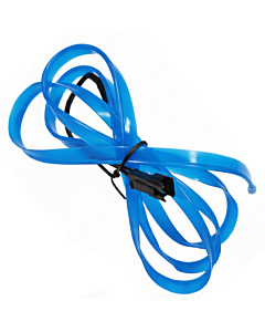 1M Flexible EL Wire Neon Light Strip - Blue (Waterproof, Cuttable)