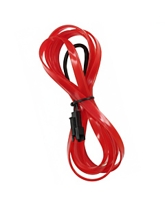 1M Flexible EL Wire Neon Light Strip - Red (Waterproof, Cuttable)