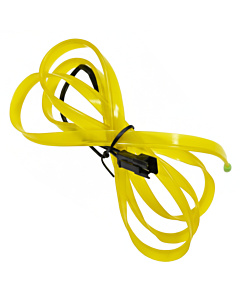 1M Flexible EL Wire Neon Light Strip - Yellow (Waterproof, Cuttable)