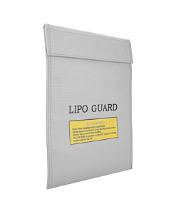 230x300mm Lithium Polymer Battery Fire and Water Resistant LiPo Li-ion Protection Pouch Silver