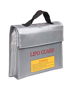 240x65x180mm Lithium Polymer Battery Fire and Water Resistant LiPo Li-ion Protection Bag Silver