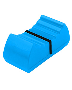 24x11mm Slider Shaft Potentiometer Knob Linear Switch Fader Cap Blue & Black