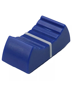 24x11mm Slider Shaft Potentiometer Knob Linear Switch Fader Cap Dark Blue & White