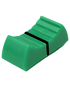 24x11mm Slider Shaft Potentiometer Knob Linear Switch Fader Cap Green & Black