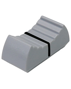 24x11mm Slider Shaft Potentiometer Knob Linear Switch Fader Cap Grey & Black
