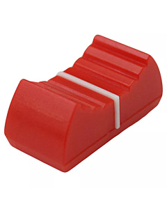 24x11mm Slider Shaft Potentiometer Knob Linear Switch Fader Cap Red & White