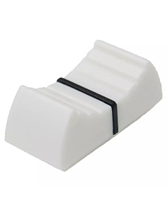 24x11mm Slider Shaft Potentiometer Knob Linear Switch Fader Cap White & Black