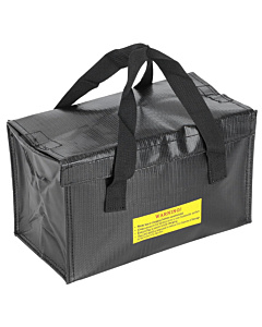 260x130x150mm Lithium Polymer Battery Fire and Water Resistant LiPo Li-ion Protection Bag Black