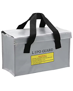 260x130x150mm Lithium Polymer Battery Fire and Water Resistant LiPo Li-ion Protection Bag Silver