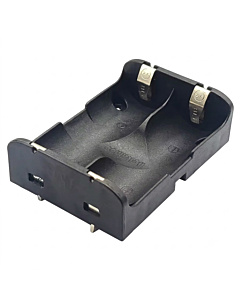 2-Slot 26650 Battery Holder with THM PCB Pins
