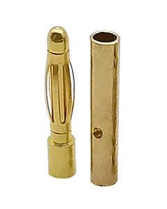 2.0mm Bullet Connectors Plug Male & Female for High Current Electronics Projects
