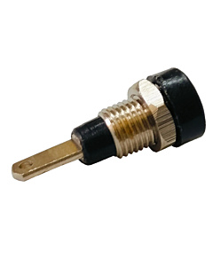 2 mm Female Jack Banana Socket Panel Mount Connector - BLACK