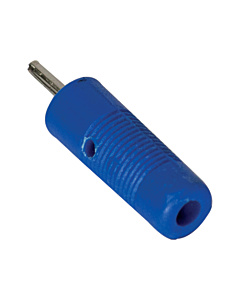 2mm Banana Plug Connector with Cross Hole - 10A - Blue