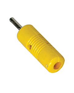 2mm Banana Plug Connector with Cross Hole - 10A - Yellow