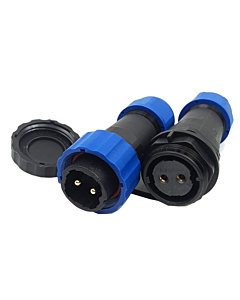 SD20 2PIN 25A Waterproof Cable Mount Aviation Connector  Male Plug Female Socket IP68