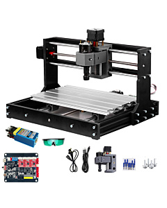 3018 Pro Desktop CNC Router & 5.5W Laser Engraver - 2-in-1 DIY Kit