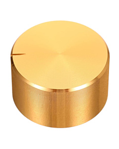 30mm Knurled Shaft Potentiometer Knob Rotary Switch Cap Gold Colour