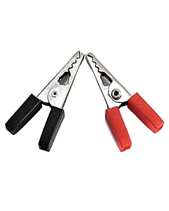 30mm Red Black Insulated Crocodile Alligator Clip Connector Solder type