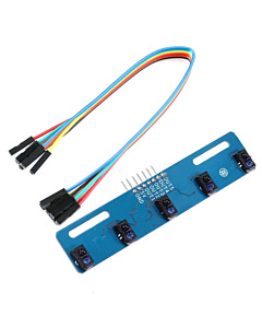 3.3v-5v 5-Channel IR Sensor Array Line Follower Infrared Detection Module Board TCRT5000