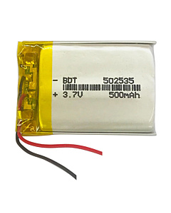 Lipo Rechargeable Battery  3.7V 500mAH KP-502535