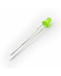 3 mm Green LED - Diffused