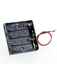 4 x 1.5V AA Cell Battery Case Holder
