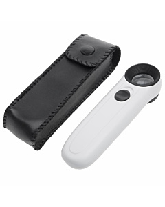 MG6B-1B 40x Hand-Held Portable Mini Magnifier Lens With LED