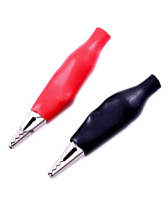 25mm Red Black Insulated Crocodile Alligator Clip Connector Crimp type