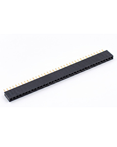 40x1 Female Berg Strip Header - Straight 2.54mm Pitch Connector