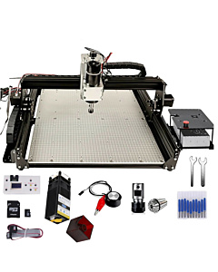 4540 3 Axis CNC with 500W Spindle 40W Laser & Offline Controller Router Engraver DIY Unassembled Kit