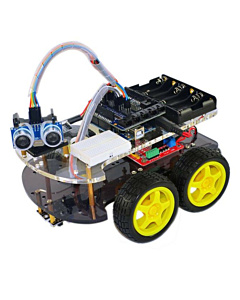 Multi-Functional 4 Wheel Drive Robot Car Chassis Kit UNO R3 Unassembled DIY