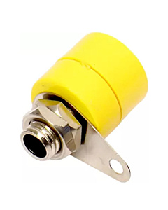 Banana Socket 4mm Jack for Banana Plug Terminal Connector - Yellow