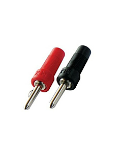 4mm Banana Plug Connector - 10A - Red & Black Pair